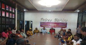 Upaya Mediasi Masih Terus Dilakukan Oleh Aparat Kepolisian dan TNI Serta Pemerintah Daerah Terkait Perang Suku di Nabire