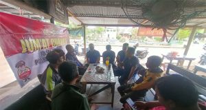 Penyampaian Giat Jumat Curhat Kapolsek Manggar