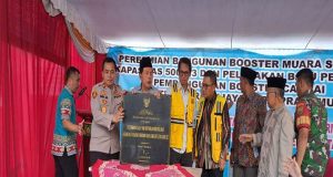 Wako Prabumulih Ir H Ridho Yahya MM Lakukan Peletakkan Batu Pertama Pembangunan Booster PDAM Muara Sungai