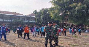 Bati Wanmil Kodim 0719/Jepara Beri Materi Wasbang di Kegiatan Fosis