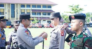 Kapolda Kalbar Pimpin Apel Gelar Pasukan Operasi Bina Karuna Kapuas Tahap II Tahun 2023