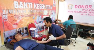Polres Beltim Lakukan Bakti Kesehatan Dalam Rangka Menyambut Hari Bhayangkara Ke 77 Tahun 2023