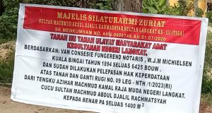 “Tengku AH” Oknum Zuriat Sultan Langkat Bergelar Raja Muda Digugat, Diduga Menjual Tanah Milik Orang Lain