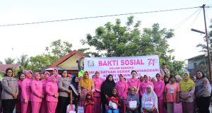 Bedah Rumah Warga, Wujud Syukur Polres Langkat Dalam HUT Bhayangkara ke 77