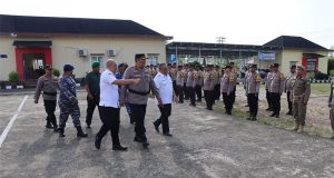 Menghadapi Pemilihan Serentak 2024, Polres Beltim Gelar Apel Kesiapan Kasat Kamling