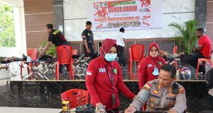 Hari Bhayangkara – 77 : Polres Nabire Gelar Donor Darah