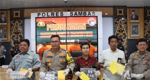Empat tersangka berhasil dibekuk Satresnarkoba Polres Sambas dalam bulan Juni 2023 dan amankan 76,29 Gram Sabu