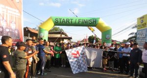 Polres Beltim Gelar Jalan Santai ,Meriahkan HUT Bhayangkara Ke-77 Tahun 2023