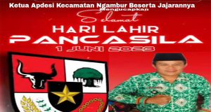 Hari Lahir Pancasila Ketua Apdesi Kecamatan Ngambur Mari Kita Tingkatkan Kerukunan Bertetangga
