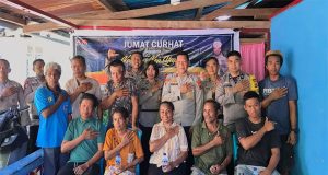 Polres Yapen Serap Aspirasi Masyarakat Serui Laut Dalam Jumat Curhat