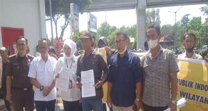 HAM-RI Bersama LSM KCBI/LP-KPK, Menggelar Aksi Damai Didepan Kantor Kejati Sumsel