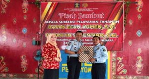 Rutan Kelas IIB Prabumulih Gelar Acara Pisah Sambut Kasubsi Pelayanan Tahanan