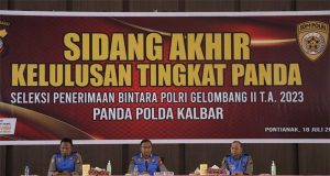 Polda Kalbar Gelar Sidang Akhir Kelulusan Penerimaan Bintara dan Tamtama Polri Tahun 2023