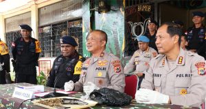 Polda Papua Lakukan Konferensi Pers Temuan Senjata Api Jenis Pistol Beserta Amunisi di Wilayah hukum Polresta Jayapura Kota