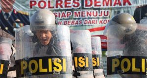 Tingkatkan Kemampuan Personel, Sat Samapta Gelar Latihan Dalmas