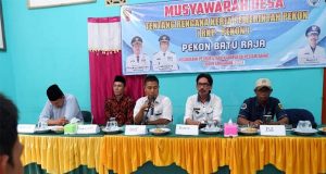Musdes RKPDes Tahun 2023-2024 di Pekon Batu Raja Kecamatan Pesisir Utara