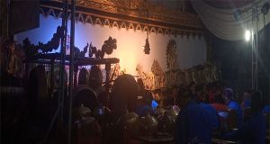 Acara Bersih Desa, Pekon Podomoro 2 Melaksanakan Pagelaran Wayang Kulit