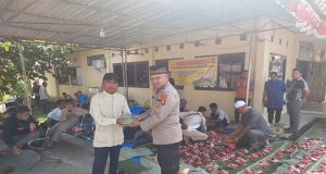 Rayakan Hari Raya Idul Adha 1444 H, Polsek Prabumulih Barat dan Polsek RKT, Qurban 1 Sapi, 134 Kantong Siap Berbagi
