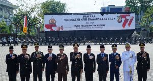 Kapolda Kalbar Pimpin Upacara Peringatan Hari Bhayangkara ke-77
