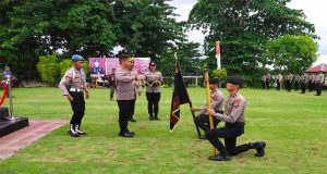 Polres Kepl Talaud Melaksanakan Pengantaran Kapolres Ketempat Tugas Yang Baru