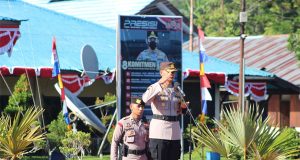 Kapolres Nabire Pimpin Apel Gelar Pasukan Operasi Patuh Cartenz 2023