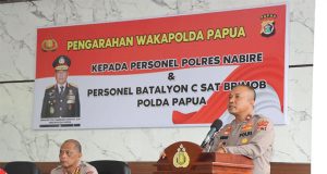 Waka polda Papua Memberikan apresiasi kepada Kapolres Nabire berserta jajaran polres atas menjaga sitkamtibmas di nabire