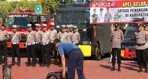 Fenomena El Nino dan Antisipasi Karhutla, Polres Jepara Bersama Forkopimda Adakan Apel Kesiapsiagaan