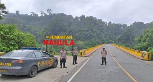 Untuk Jaga Kamtibmas Polsek Pesisir Utara Patroli Perbatasan Provinsi Lampung – Bengkulu