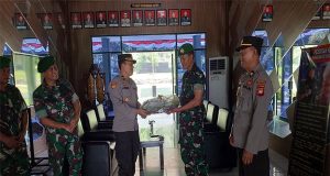 Kapolres Singkawang Kirim Nasi Tumpeng, Mengucapkan Selamat Hari Casana Pinaka Praja Cakti Rindam XII TPR