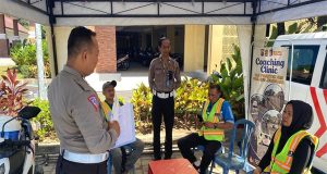 Angka 8 Digantikan Huruf S Sebagai Lintasan Untuk Ujian Praktek SIM di Polres Jembarana