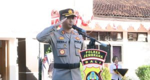 Sampaikan Amanat Kapolda Bali, Kapolres Jembrana Pimpin Apel Kesiapan Ops Pekat Agung-2023