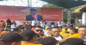 Ketum HANURA DR. H. Oesman Sapta Oedang : Jalan Sehat di kabupaten Sintang Serta Sanggau menyambut HUT Kemerdekaan RI ke 78