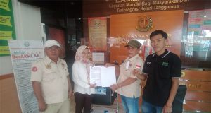 Lembaga LPAKN RI Projamin Resmi Laporkan Oknum Kepala Pekon Ampai Kecamatan Limau di Kejari Tanggamus