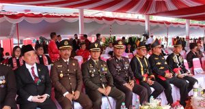 Dandim 1310/Bitung Bersama Ibu Hadiri Upacara Peringatan HUT Kemerdekaan RI Ke-78 2023