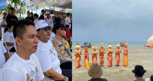 Kapolres Jembrana Turut Memeriahkan Ekshibisi Layang-Layang Internasional Coloring The Sky Warnai HUT Kota Negara Ke-128 Tahun 2023