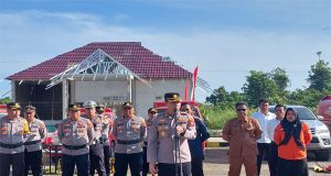 Apel Gelar Pasukan Menghadapi Persiapan Karhutla di Polres Kayong Utara Tahun 2023