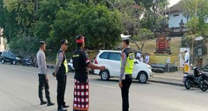 Polres Jembrana Amankan Prosesi Giat Persembahyangan Umat Hindu di Hari Raya Galungan