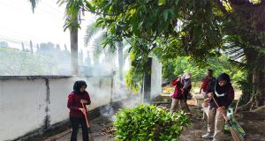 Sambut Peringatan Hari Kemenkumham Ke-78, Rutan Prabumulih Kemenkumham Sumsel Gelar Bersih-Bersih di TMP Kesuma Bangsa Kota Prabumulih