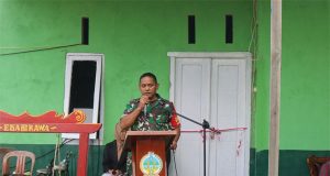 Peresmiaan Pos Koramil kecamatan Seponti Sukses, Danramil Teluk Batang Sampaikan Apresiasi Dan Terimakasih Atas sinergitas Segenap Komponen Bangsa Di Wilayah Kecamatan Seponti