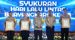 Penghargaan Prestisius diraih Polres Jembrana dari Kapolda Bali di Hari Lalulintas Bhayangkara Ke-68