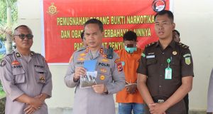Pemusnahan Barang Bukti Jenis Ganja Seberat 34,97 Gram oleh Sat Res Narkoba Polres Nabire