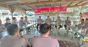 Wakapolres Beltim Gelar Buka Keran Bersama Anggota Polsek Kelapa Kampit