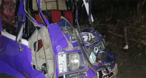 Tangani Kasus Kecelakaan Oleh Unit Laka Lantas Polres Jembrana di KM 116-117 Melaya Jembrana