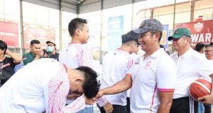 Pangdam XII/Tpr Semangati Tim Basket Kalbar Ikuti Kualifikasi Pra PON di Bali