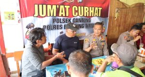 Gelar Jumat Curhat, Kapolres Beltim Bahas Permasalahan Tambang Di Bendungan Pice