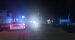 Patroli Cahaya Biru Menjaga Kamseltibcar Lantas di Jalan Ngurah Rai Jembrana