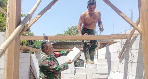 Pembangunan (RTLH) TMMD Tahap lll Kodim Jepara Batu Hebel Sebagai Solusi