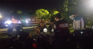 Patroli Kendaraan Cahaya Biru Sat. Samapta Polres Jembrana Bawa Kesan Positif
