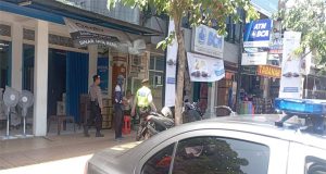 Patroli Rahayu Sat Samapta Polres Jembrana Menjamin Keamanan di Pertokoan Jalan Ngurah Rai