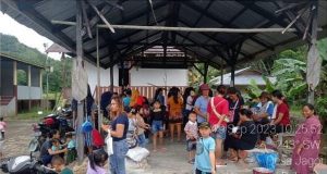 Babinsa Koramil 09/jgb kodim 1202/Skw Monitoring Kegiatan Posyandu di Wilayah Binaan